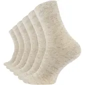 Cotton Prime Meias bege mosqueado