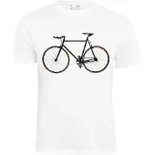 Cotton Prime Camisa 'Bike - Fahrrad' preto / branco