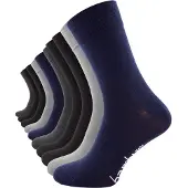 Cotton Prime Meias navy / antracite / grafite / cinzento claro / preto