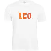 Cotton Prime Camisa 'Löwe' laranja / branco