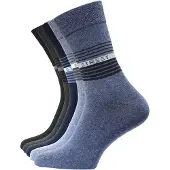 Cotton Prime Meias 'Street' azul noturno / safira / cinzento escuro / preto