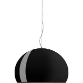 Kartell Candeeiro suspenso FL/Y, preto brilhante, Ø 52 cm