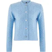 Trendyol Casaco de malha azul claro