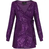 Faina Vestido de cocktail púrpura