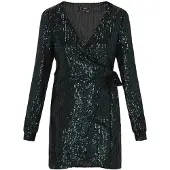 Faina Vestido de cocktail verde escuro