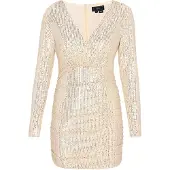 Faina Vestido de cocktail ouro / prata