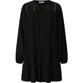 Pepe Jeans para mulher. PL9537696 Vestido Paule preto (XL), Casual, Denim, Viscoso