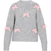 Mymo Pullover cinzento / cor-de-rosa