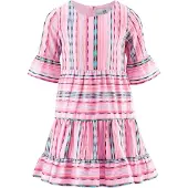 Happy girls Vestido azure / rosa / rosa claro / preto