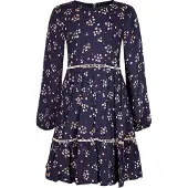 Happy girls Vestido marinho / laranja / cor-de-rosa / branco