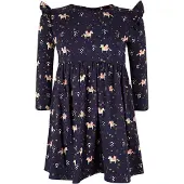 Happy girls Vestido bege / navy / ouro / rosa