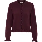 ONLY Casaco de malha 'JDYLETTY' vermelho rubi