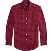 Ralph Lauren Camisa vermelho vinho / preto