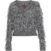 MyMo ROCKS Pullover cinzento claro / preto