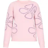 Mymo Pullover oversized 'Young Fashion' roxo / pó / branco pérola