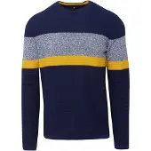 KOROSHI Pullover navy / amarelo / acinzentado