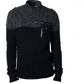 KOROSHI Pullover cinzento escuro / preto