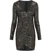 Faina Vestido de cocktail preto