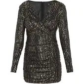 Faina Vestido de cocktail ouro / preto