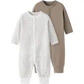 TWO SOON Pijama brocado / branco