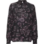 Kaffe Blusa 'Afay' orquídea / preto