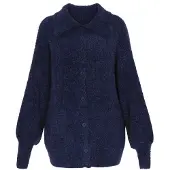 Dreimaster Casaco de malha oversized navy