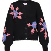 Mymo Casaco de malha oversized azul real / pitaya / preto