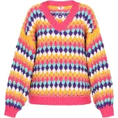 Mymo Pullover azul / amarelo / laranja / rosa
