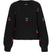 Mymo Pullover 'Young Fashion' verde / vermelho / preto