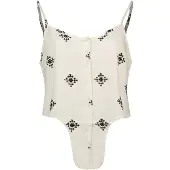 ONLY Camiseta Sem Mangas Caro Strap Linen Blend