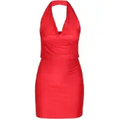 Faina Vestido de cocktail vermelho