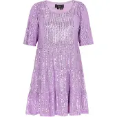 Faina Vestido de cocktail roxo