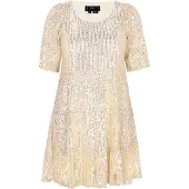 Faina Vestido de cocktail ouro