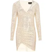 Faina Vestido de cocktail ouro