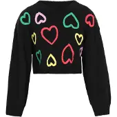 Mymo Pullover amarelo / verde / vermelho / preto