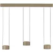 Pure Candeeiro suspenso LED Clipse, bronze, comprimento 110 cm, CCT, 6 lâmpadas
