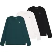 Abercrombie & Fitch Camisola esmeralda / preto / branco