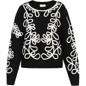IZIA Pullover preto / branco