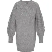 Dreimaster Vestido de malha cinzento