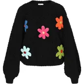 IZIA Pullover oversized azul / amarelo / laranja / vermelho / preto