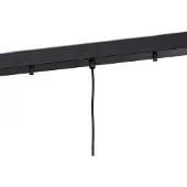 Opviq Candeeiro suspenso Berceste, preto, 3 lâmpadas, comprimento 140 cm