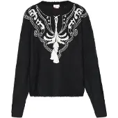 IZIA Pullover preto / branco