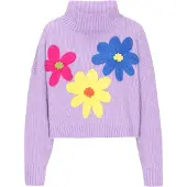 IZIA Pullover oversized 'Fashion Look' azul / amarelo / roxo claro / rosa