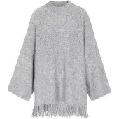IZIA Pullover oversized 'Boho' cinzento claro