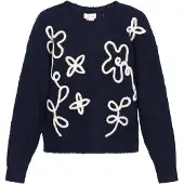 IZIA Pullover marinho / offwhite