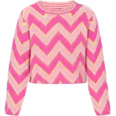 IZIA Pullover amarelo pastel / rosa / cor-de-rosa