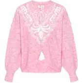 IZIA Pullover cor-de-rosa / branco