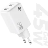 Subblim Carregador De Parede Gan Usb-c 45w