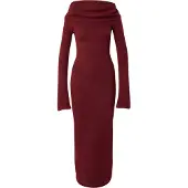MYLAVIE by Sarah Harrison Vestido de malha vermelho escuro