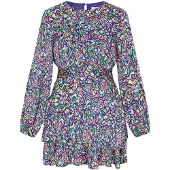 IZIA Vestido índigo / limão / verde / pêssego